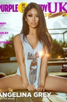Anglina Grey posing on a magazine cover